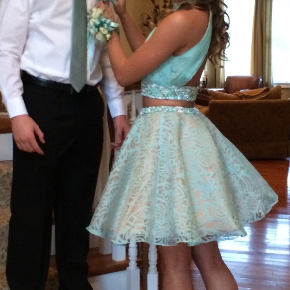 Rachel Allan two piece mini dress